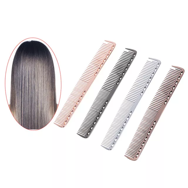 1X stainless steel cricket hair comb anti static cutting comb professiY-wf