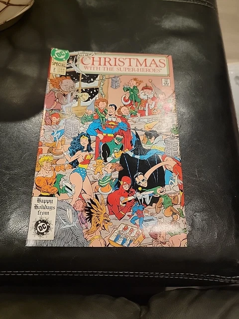CHRISTMAS with the SUPER HEROES #2 comic book DC Comics 1989 Wonder Woman FLASH