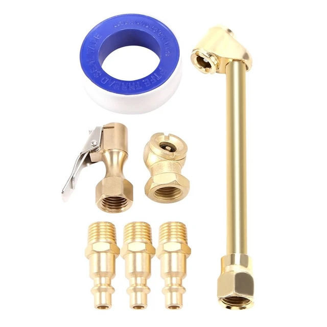 Set 6 pezzi mandrino aria ottone, 1/4 di pollice palla chiusa mandrino aria & NPT9688