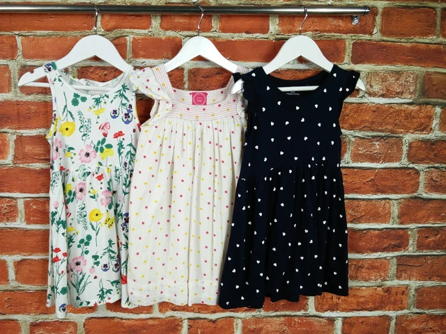 Girls Bundle Age 2-3 Years Joules H&M Dress Set Sleeveless Polka Dot Summer 98Cm