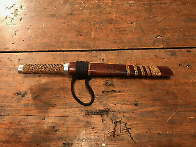 Antique burmese dha knife in scabbard (dagger, sword, axe) 3
