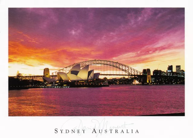 Ansichtskarte Australien: Oper von Sydney im Abendlicht -Dusk Clouds over Sydney