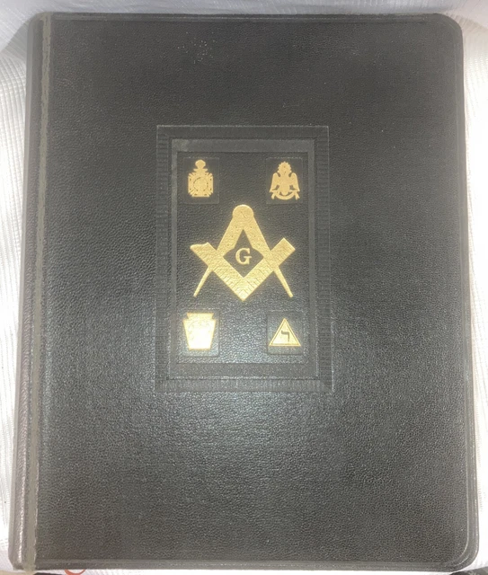 KJV HOLY BIBLE Holman Publ. Masonic Edition Free Mason 1953 Reference