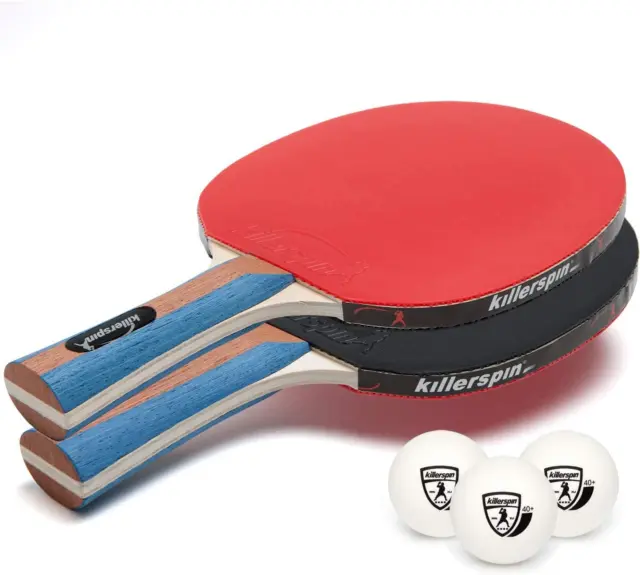 Killerspin Jet Set of 2 Ping Pong Paddles and 3 Table Tennis Balls