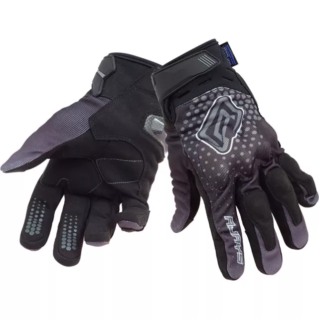 Rjays Dune Black/Grey Off Road Motorcycle Touring Enduro Adventure Gloves
