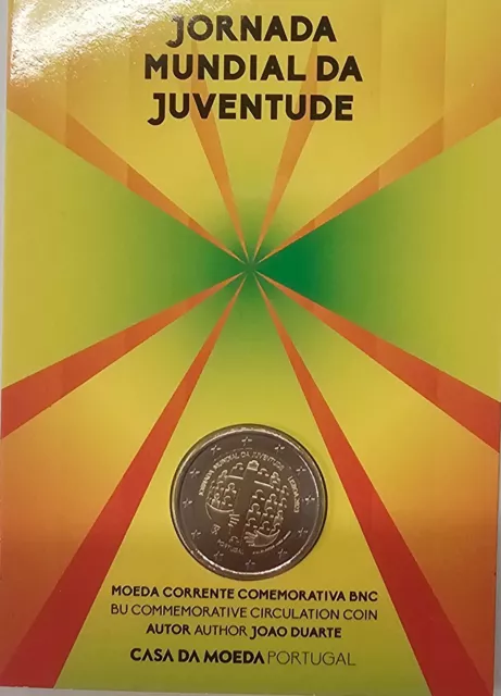 Coin-Card 2 Euro Portugal 2023 "Weltjugendtag Lissabon