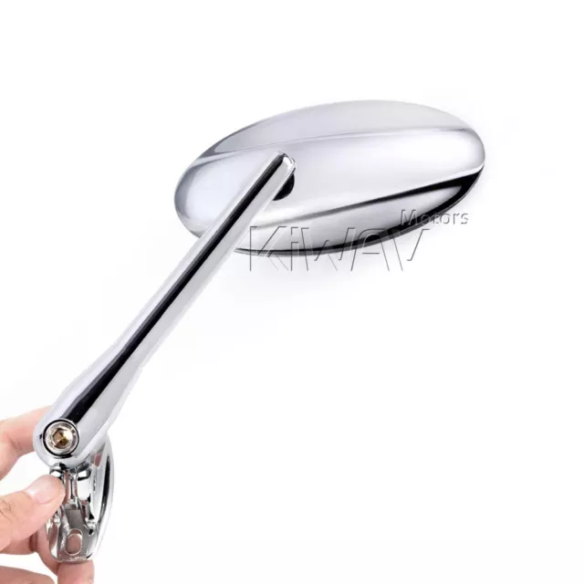 Ultra - Pair Chrome Mirrors with Adapters for Kawasaki ZX-14 06-09