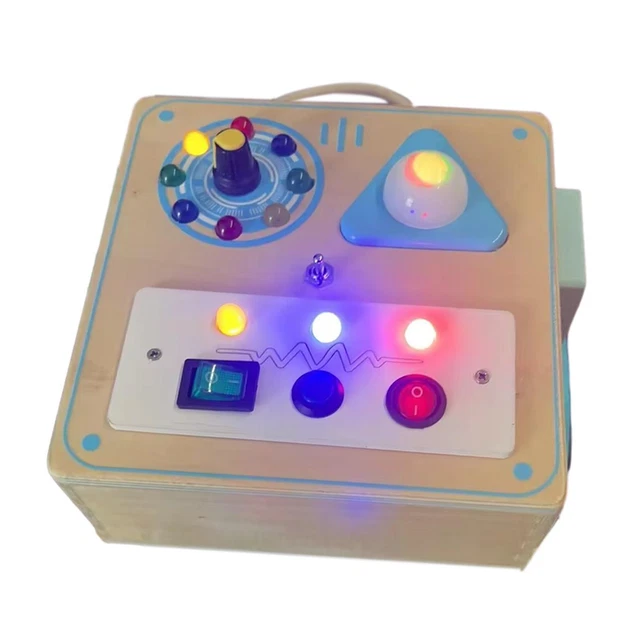 Lights Switch Busy Board Toys with Buttons Switch Control Board for Age 3 +