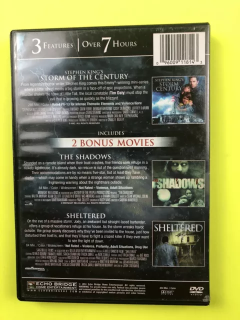 Stephen Kings Storm of the Century/The Shadows/Sheltered (DVD, 2014) 3