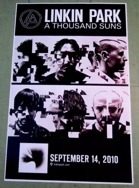 Linkin Park Poster Original double sided promotional promo A Thousand Suns