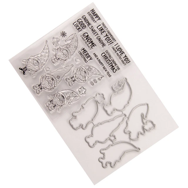 2 Sets Frohe Weihnachten Stempel Schneeflocke Stempel Planer Stanp 7