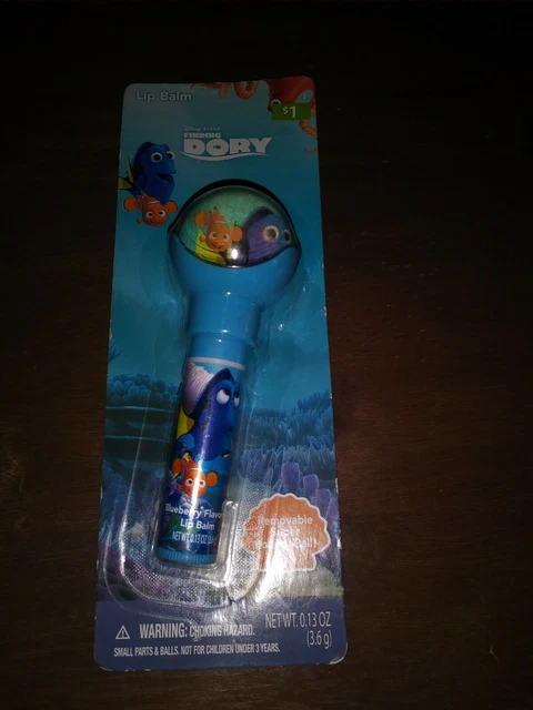 Finding Dory blueberry Lip Balm With Removable Bouncy ball New in package Disney