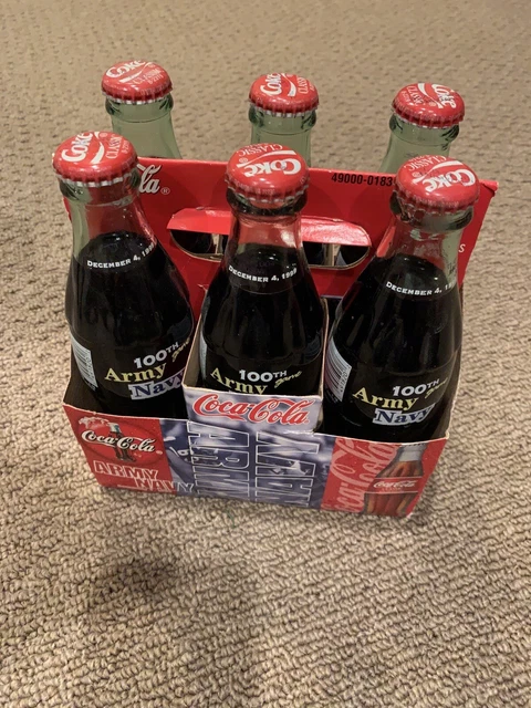 COCA COLA ARMY/NAVY Collectors Bottles 100th Game £52.10 - PicClick UK