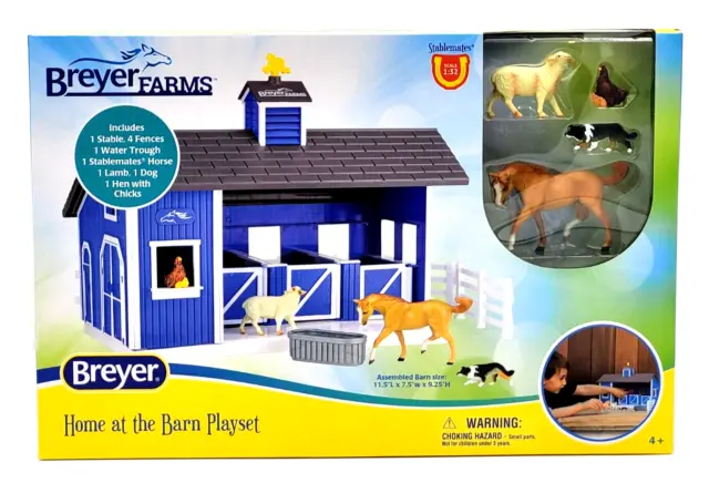 Breyer Horses Breyer Farms Home at The Barn 10 Piece Playset Collectible Toy