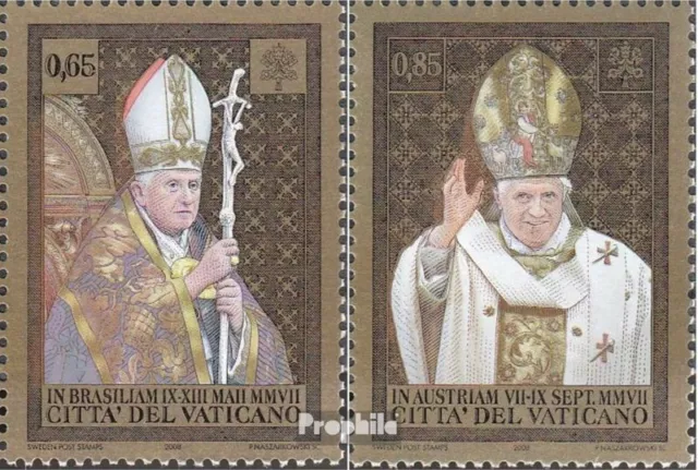 Vatican 1617-1618 (complete issue) unmounted mint / never hinged 2008 Pope trave