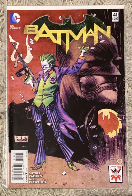 Batman #41 Joker 75th Anniversary Variant DC Comics 2015 Sent In A Cboard Mailer