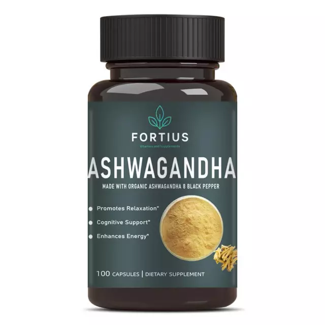 Ashwagandha 100 Capsules 50 Servings 2100mg | Fast & Free Shipping