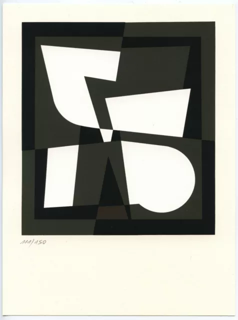 Vasarely Victor Sérigraphie 1988 Numérotée/150 Au Crayon Handnumbered Silkscreen