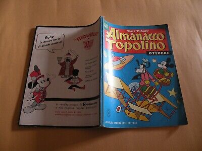 Almanacco Topolino 1963 N.10 Mondadori Disney Orig. M.buono Bollino+Cedola+Fig