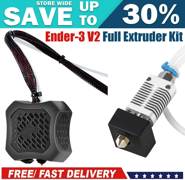 CREALITY Ender-3 V2 Assembled Full Extruder Kit Double Cooling Fan 0.4mm Nozzle