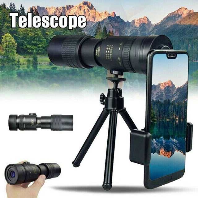 UK 4K 10-300X40mm Super Telephoto Lens Zoom Monocular Telescope Night Waterproof