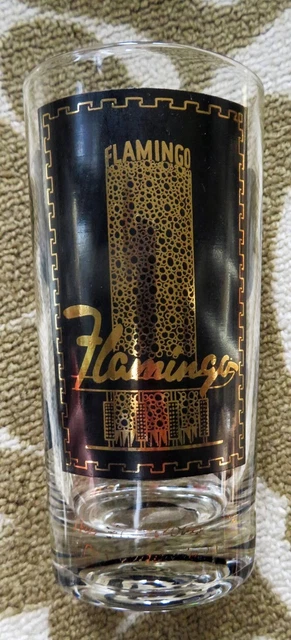 Vintage Las Vegas Casino Bar Glass - The Flamingo
