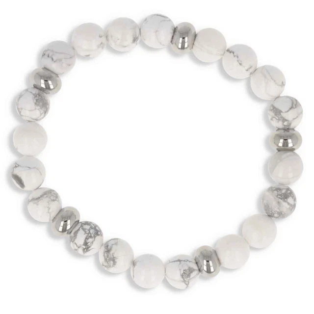 Bracelet élastique Italien Notre Père Ave Maria - Acier Inoxydable - Unisexe