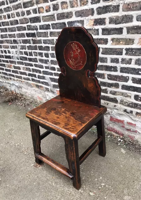 Antique Chinese Chair Hand Painted