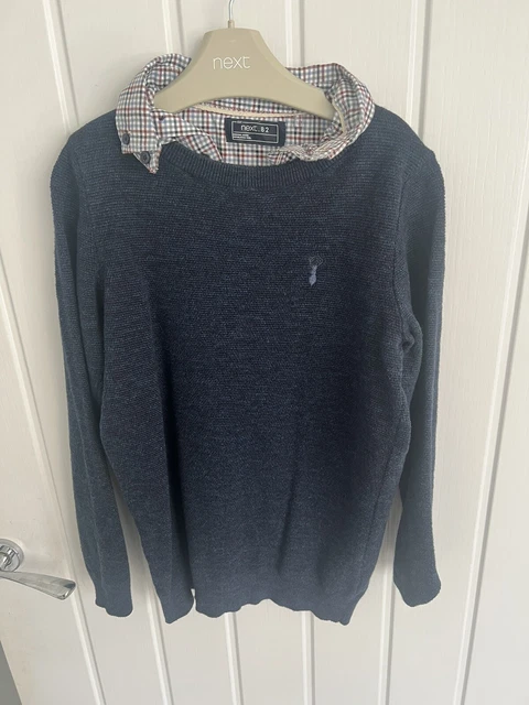 Maglione camicia finta blu navy ragazzo 10 anni. Ottime condizioni