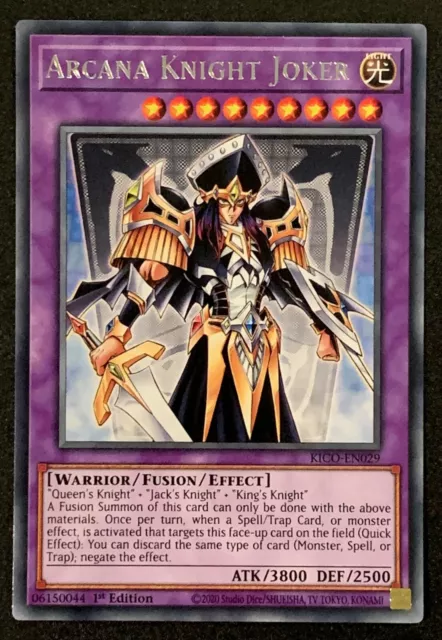 Arcana Knight Joker | KICO-EN029 | Rare | 1st Edition | King's Court | YuGiOh