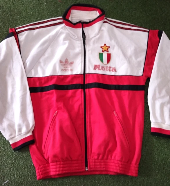 AC MILAN 1992 Motta TRACK JACKET VINTAGE 90 Adidas Training giacca