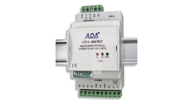 Messmodul 1-WIRE auf MODBUS-RTU ADA-401WP /T1DE