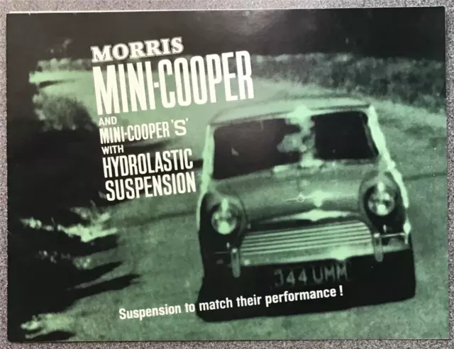 MORRIS MINI COOPER & MINI COOPER S Car Sales Brochure SEP 1965-66 #H&E 6532/C