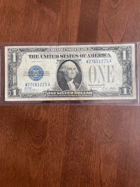 Fr. 1600 1928 $1 One Dollar “Funnyback" Silver Certificate M51