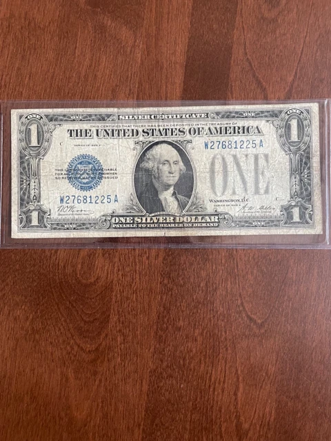 Fr. 1600 1928 $1 One Dollar “Funnyback" Silver Certificate M51