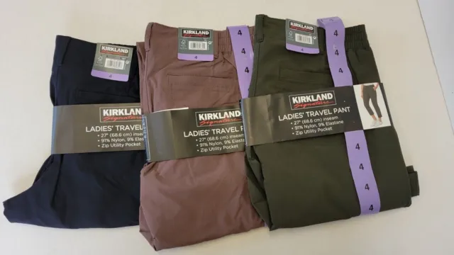 NEW KIRKLAND SIGNATURE Ladie's Ankle Length Travel Pants -Choose Size/Color  $14.99 - PicClick