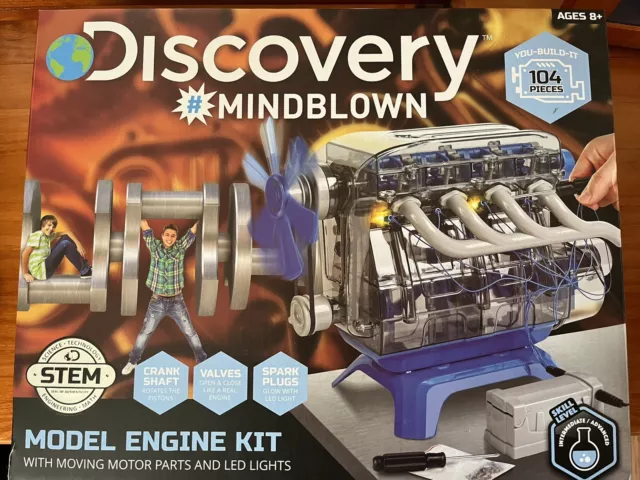 Discovery™ #Mindblown Model Engine Kit, with Moving Motor Parts