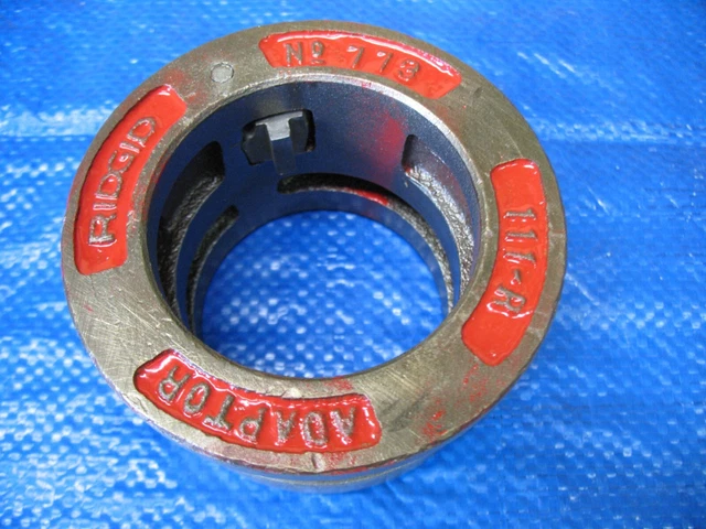Used Ridgid  773 111-R Die Head Adapter For for 700 PowerDrive Threader