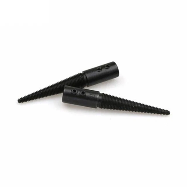 Un par de cono de husillo pulido izquierdo derecho 8 mm enlucido trenza conexión