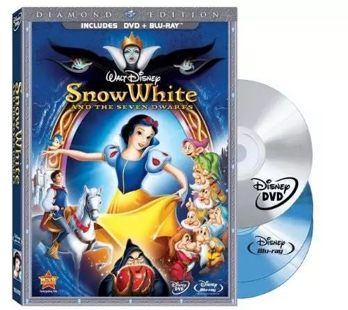 Snow White and the Seven Dwarfs (Three-Disc Blu-ray/DVD Combo + BD L - VERY GOOD