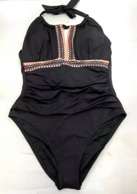 KENNETH COLE NEW YORK, MIO, TUMMY TONER One Piece Swimsuit Size L