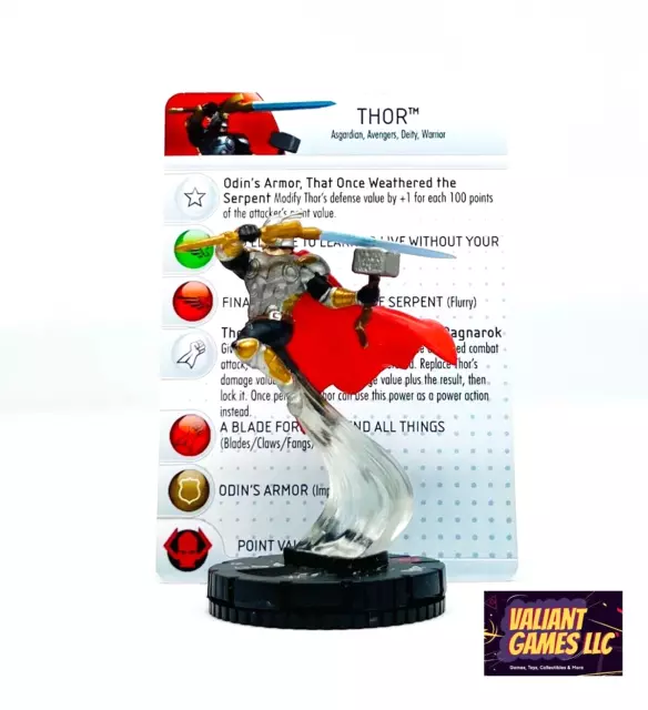 Marvel Heroclix Thor #103 w/ Card Fear Itself Set