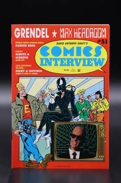 Comics Interview (1983) #51 Grendel Pander Bros Cover Max Headroom Comico NM-