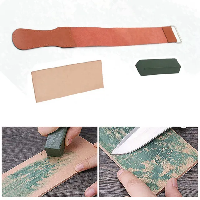 knife polishing sharpener sharpening stone Leather Honing Strop Compound  Paste