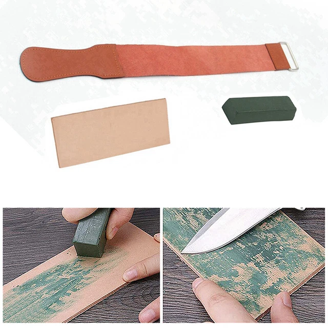 knife polishing sharpener sharpening stone Leather Honing Strop Compound  Paste