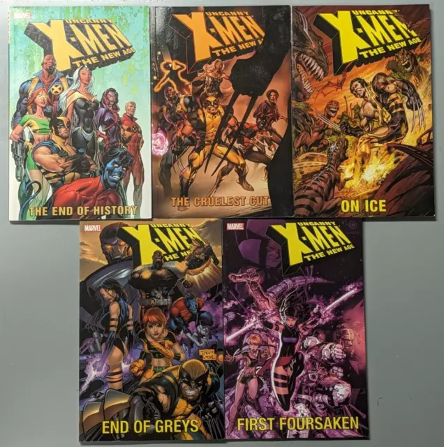 Uncanny X-Men: The New Age TPB Vol 1 2 3 4 5 Trade Paperback Complete Set Lot