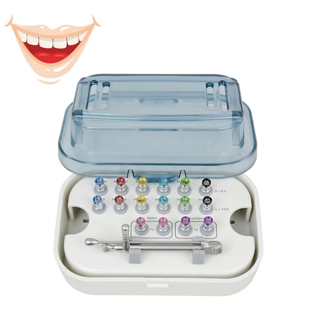 Dental Implant Abutment Torque Wrench Ratchet 10-70NCM Drivers Universal Kit
