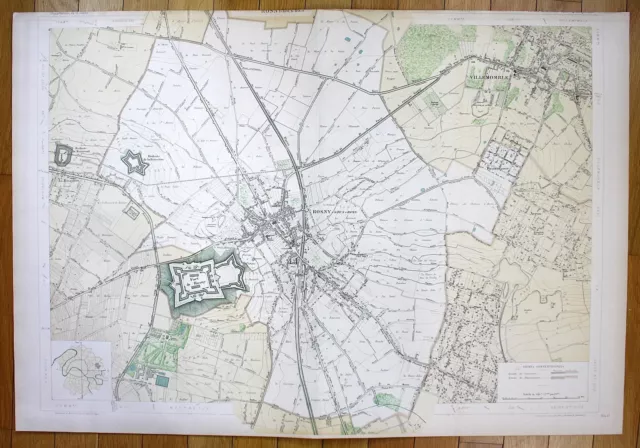 Rosny-sous-Bois Villemomble Avron La Boissière Plan De La Ville Map Paris