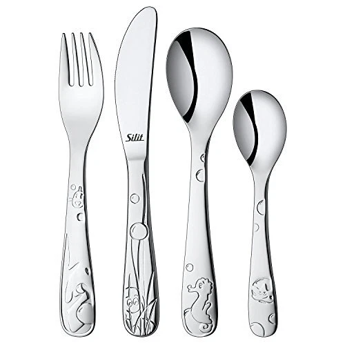 Silit Aquarama 7500.6108.11 Lot de 4 Couverts pour Enfants