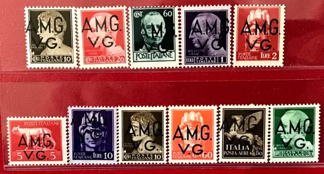 ITALY VENEZIA GIULIA Sc#1LN1-1LN10 1945 Occupation stamp MVVLH OG VF 9-318